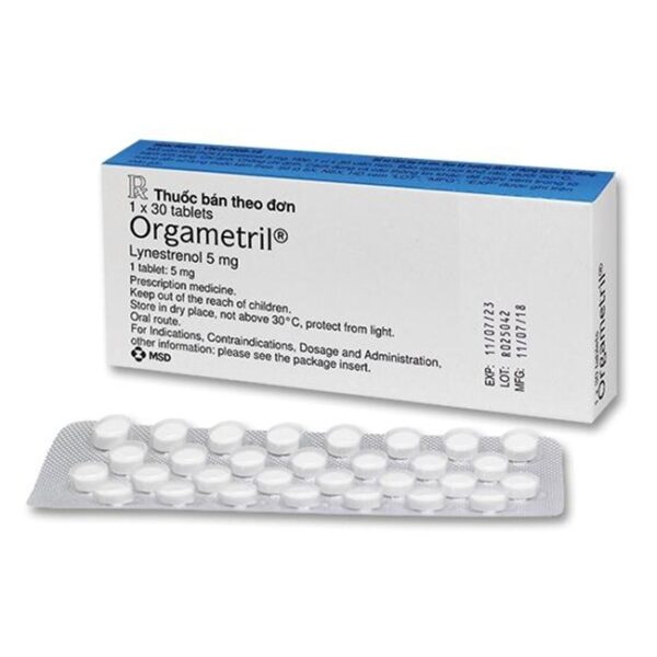 Orgametril 5mg, Hộp 30 Viên