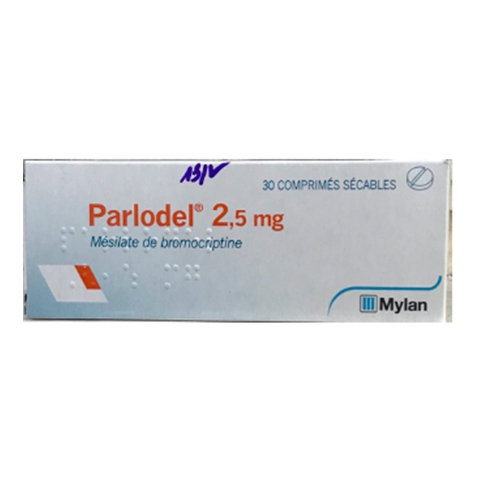 Thuốc Mylan Parlodel 2,5mg, Hộp 30 viên