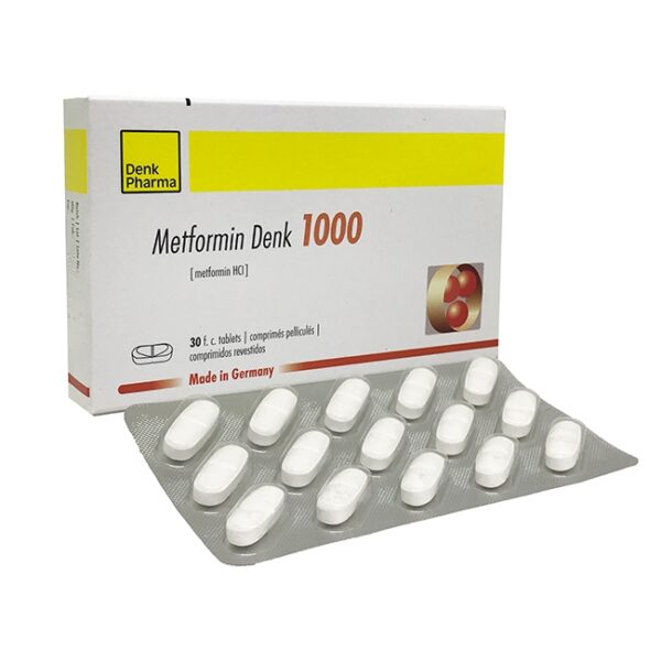 Thuốc tiểu đường Metformin Denk 1000mg, Hộp 30 viên – NHÀ THUỐC MAI TUYỀN