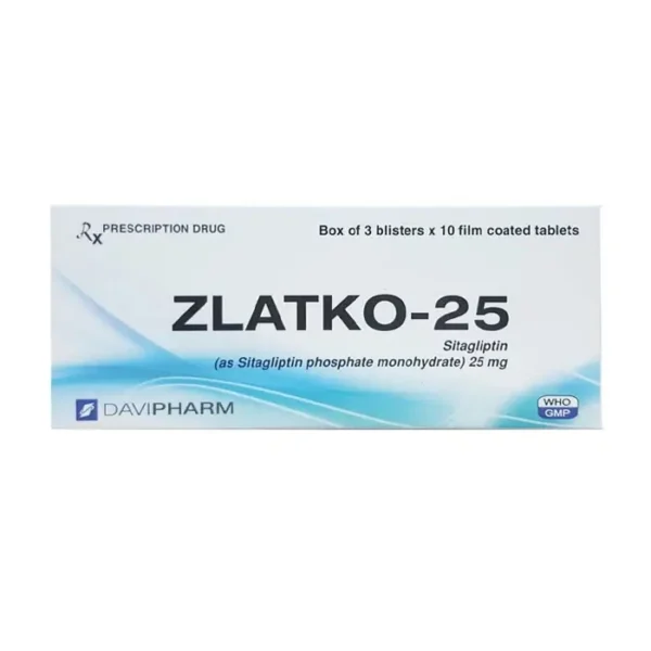 Zlatko-25 Davipharm 3 vỉ x 10 viên – Trị tiểu đường