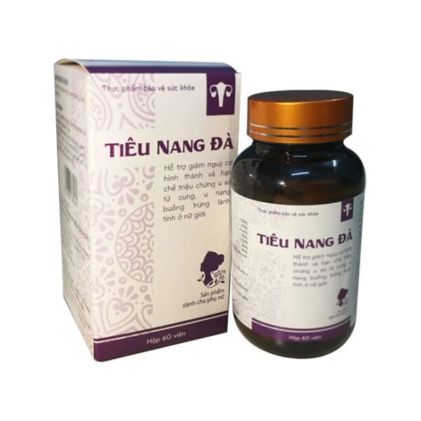 Tiêu Nang Đà hỗ trợ điều trị u xơ tử cung, u nang buồng trứng, Hộp 60 viên