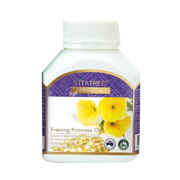 Tinh dầu Hoa anh thảo Vitatree Evening Primrose Oil, Chai 120 viên