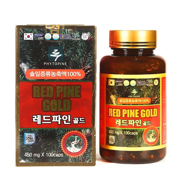 Tinh dầu thông đỏ RED PINE GOLD 450mg, Hộp 100 viên