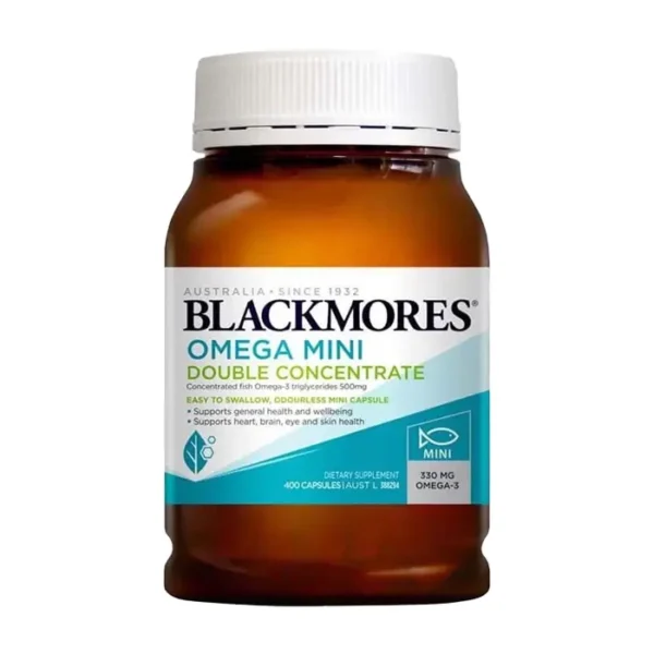 Blackmores Omega Mini Double Concentrate 400 viên - Viên dầu cá