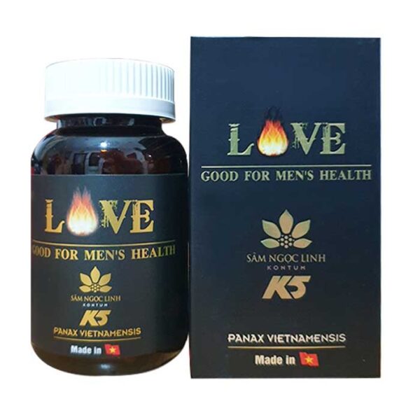 Tpbvsk Sâm Ngọc Linh LOVE for Men, Chai 30 viên