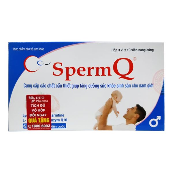 Tpbvsk tăng chất lượng tinh trùng SpermQ, Hộp 30 viên