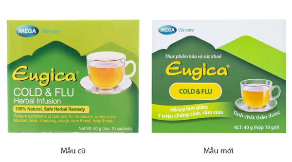 Tinh chất thảo dược Eugica Cold & Flu giúp giảm triệu chứng cảm cúm