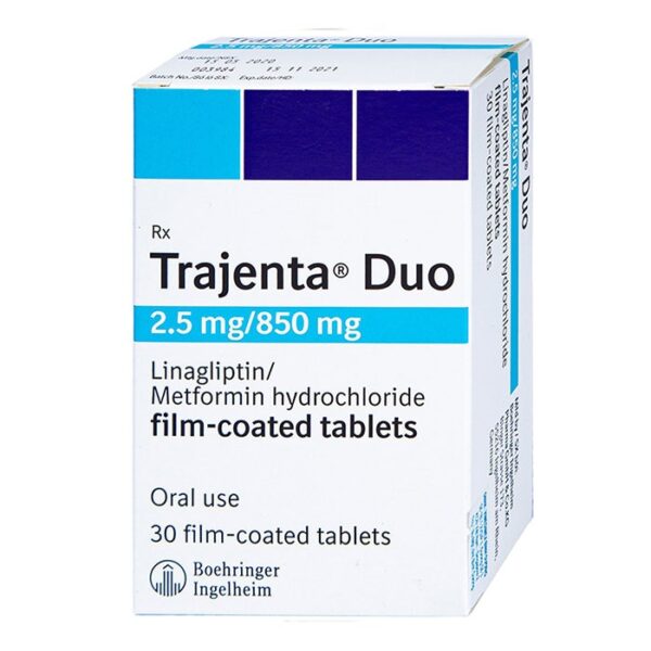 Trajenta Duo 2.5mg/850mg Boehringer Ingelheim 3 vỉ x 10 viên