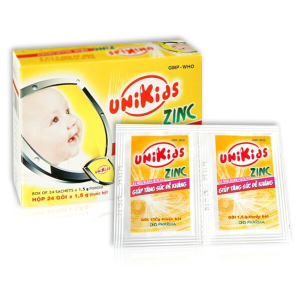 Unikids Zinc DHG, Hộp 24 gói