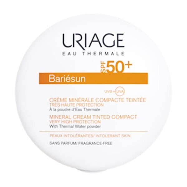 Uriage Mineral Cream Tinted Compact Very High Protection SPF50+ 10g - Phấn trang điểm chống nắng