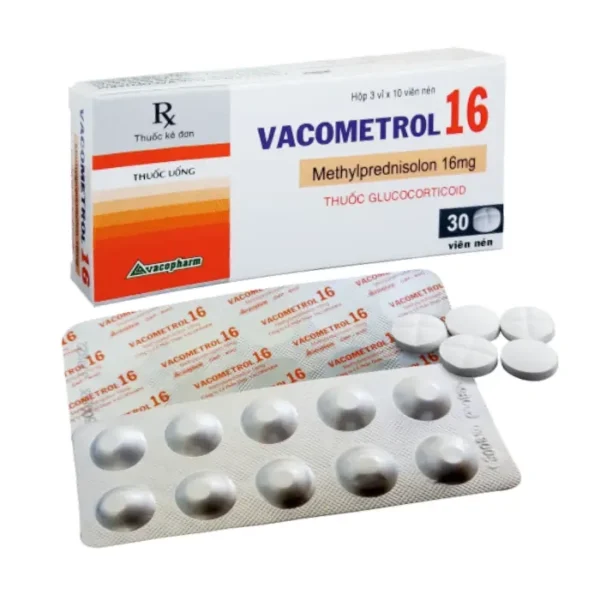 Vacometrol 16mg Vacopharm 3 vỉ x 10 viên - Thuốc kháng viêm