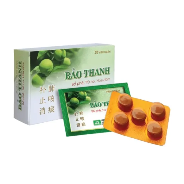 Viên ngậm Bảo Thanh Hoa Linh 4 vỉ x 5 viên – Trị ho bổ phế