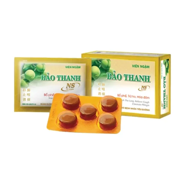 Viên ngậm Bảo Thanh NS Không Đường 4 vỉ x 5 viên - Trị ho bổ phế