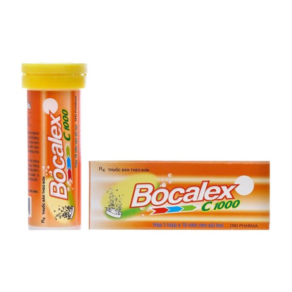 Viên sủi DHG Bocalex C1000mg, Tuýp 10 viên