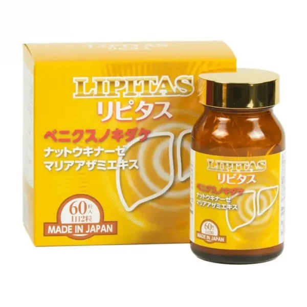 Lipitas Jpanwell 60 viên - Hỗ trợ giảm huyết áp do Cholesterol