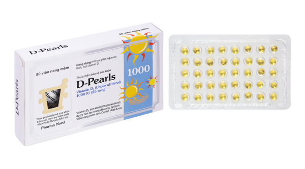 D-Pearls Vitamin D3 1000IU giúp bổ sung vitamin D