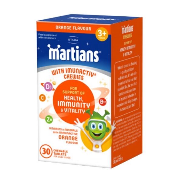 Viên uống tăng cường đề kháng cho trẻ Martians With Imunactiv 30 Viên