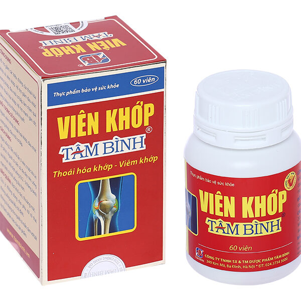 Viên khớp Tâm Bình hỗ trợ giảm thoái hóa khớp, viêm khớp