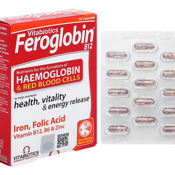 Vitabiotics Feroglobin B12 hỗ trợ tăng khả năng tạo máu