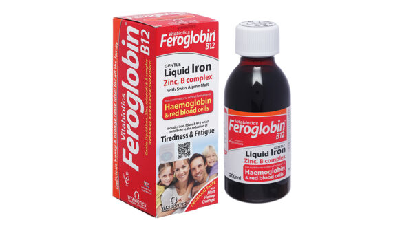 Siro Vitabiotics Feroglobin B12 Liquid hỗ trợ quá trình tạo máu