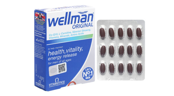 Vitabiotics Wellman Original hỗ trợ tăng cường sức khỏe cho nam giới