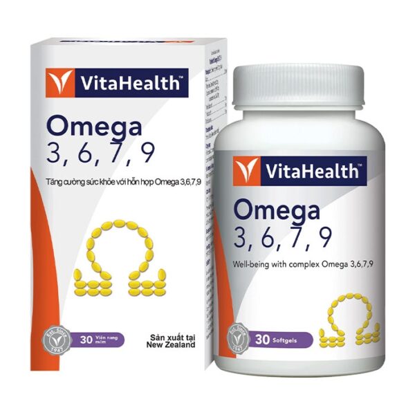 VitaHealth Omega 3,6,7,9, Chai 30 viên