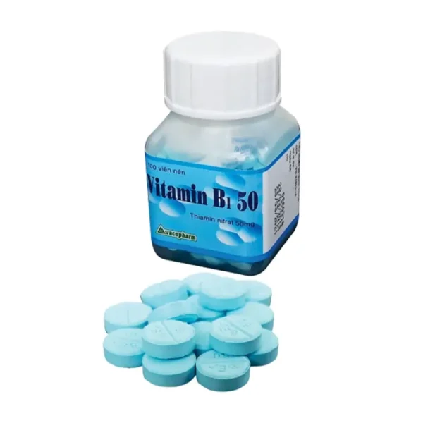 Vitamin B1 50mg Vacopharm 100 viên - Bổ sung vitamin B1