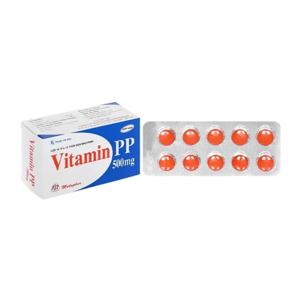 Vitamin PP 500mg Mekophar 10 vỉ x 10 viên