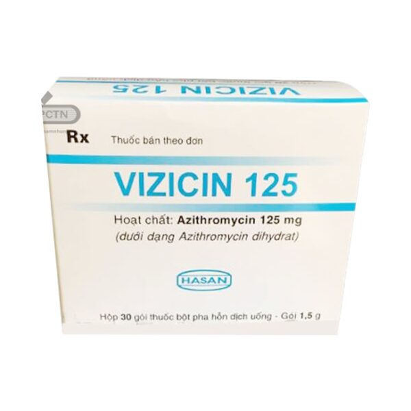 Hasan Vizicin 125mg, Hộp 30 gói