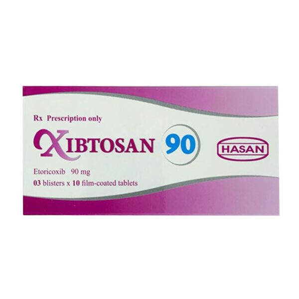 Xibtosan 90mg Hasan 3 vỉ x 10 viên