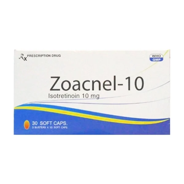 Zoacnel 10mg Davipharm 3 vỉ x 10 viên