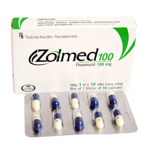 Zolmed 100mg Glomed 1 vỉ x 10 viên